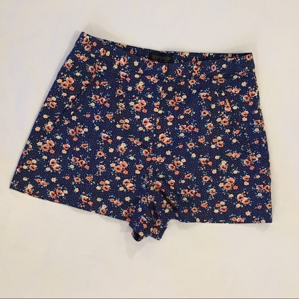 TOPSHOP Women Floral Summer Shorts Size 4